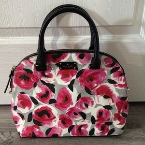 Kate‎ Spade New York Carli Grove Street Printed Rose Bed Satchel Handbag